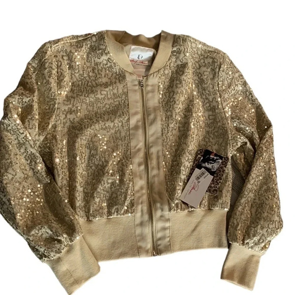 Marilyn Monroe women's size XS sequins light weight jacket, pit to pit 18" - Picture 1 of 5